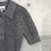 Melange Rib Short Sleeve Polo ガニー メランジ リブ ポロニット シルバーグレー レディース