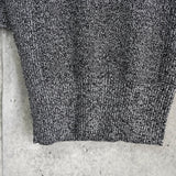 Melange Rib Short Sleeve Polo ガニー メランジ リブ ポロニット シルバーグレー レディース - NEWSED
