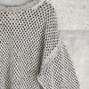 ヨーク MESHED KNIT CREWNECK メッシュ ニット グレージュ