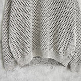 ヨーク MESHED KNIT CREWNECK メッシュ ニット グレージュ - NEWSED