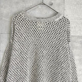 ヨーク MESHED KNIT CREWNECK メッシュ ニット グレージュ - NEWSED