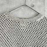 ヨーク MESHED KNIT CREWNECK メッシュ ニット グレージュ - NEWSED
