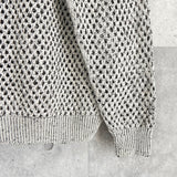 ヨーク MESHED KNIT CREWNECK メッシュ ニット グレージュ - NEWSED