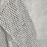 ヨーク MESHED KNIT CREWNECK メッシュ ニット グレージュ - NEWSED