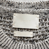 ヨーク MESHED KNIT CREWNECK メッシュ ニット グレージュ - NEWSED