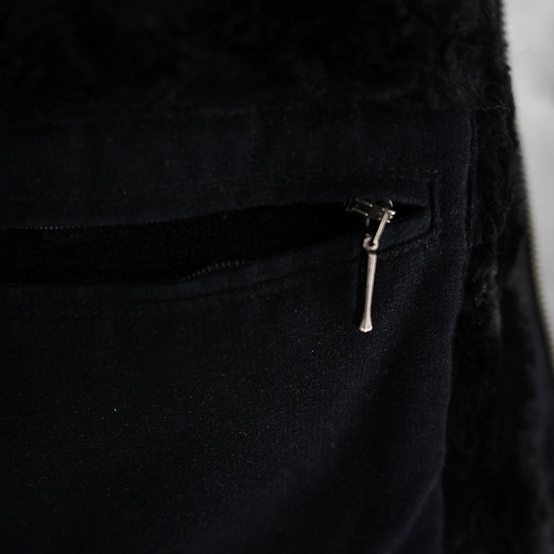 Metal Logo Badge Corduroy Jacket - NEWSED