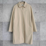 Metal Logo Patch Nylon Soutien Collar Coat - NEWSED