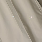 Metal Logo Patch Nylon Soutien Collar Coat - NEWSED