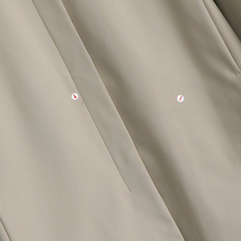 Metal Logo Patch Nylon Soutien Collar Coat - NEWSED