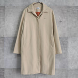 Metal Logo Patch Nylon Soutien Collar Coat - NEWSED
