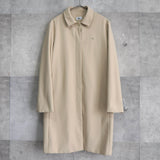 Metal Logo Patch Nylon Soutien Collar Coat - NEWSED
