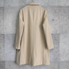 Metal Logo Patch Nylon Soutien Collar Coat