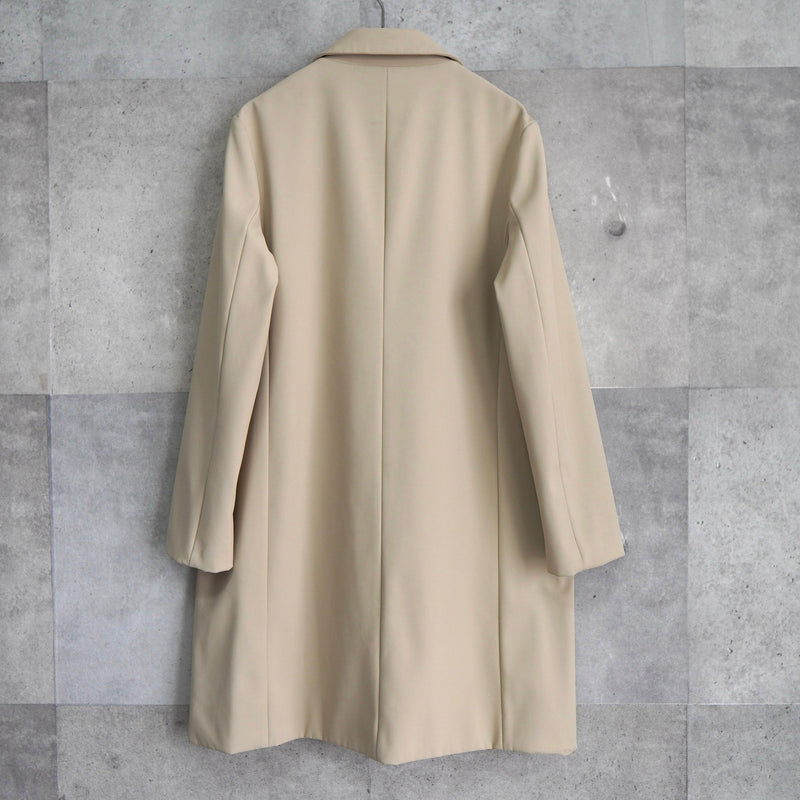 Metal Logo Patch Nylon Soutien Collar Coat - NEWSED