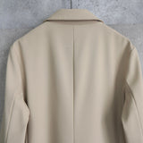 Metal Logo Patch Nylon Soutien Collar Coat - NEWSED