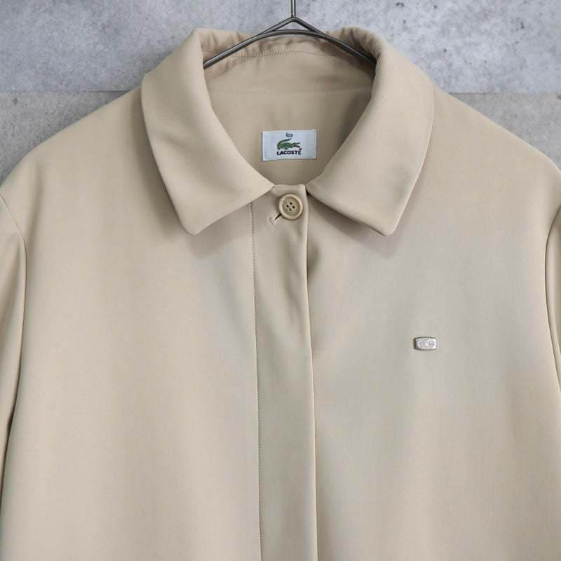 Metal Logo Patch Nylon Soutien Collar Coat - NEWSED