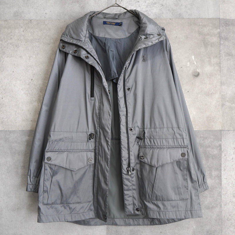 Metallic Silver Hooded Nylon Jacket - NEWSED