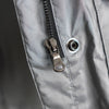 Metallic Silver Hooded Nylon Jacket