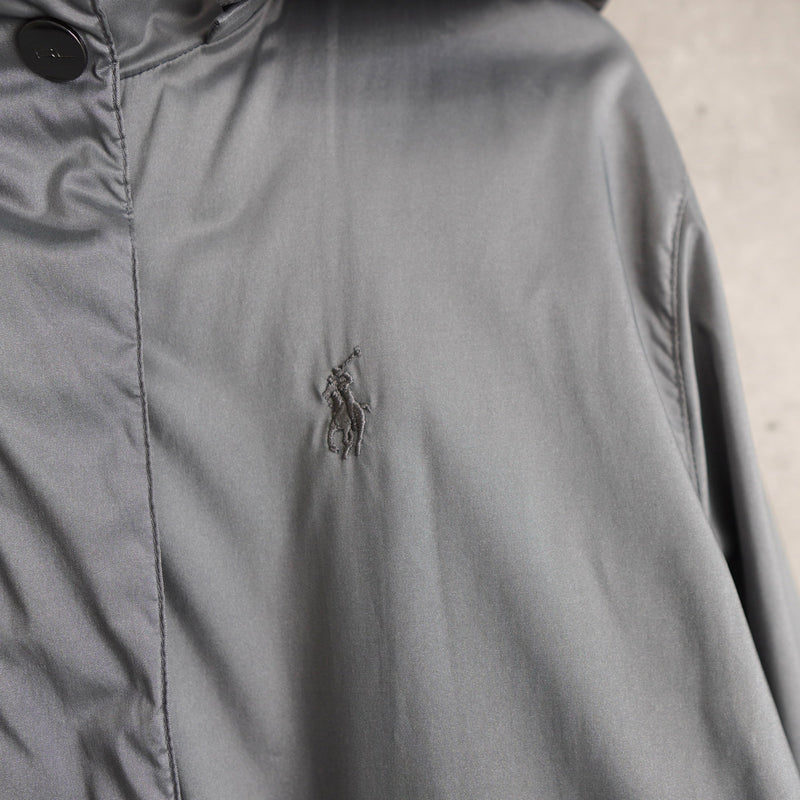 Metallic Silver Hooded Nylon Jacket - NEWSED