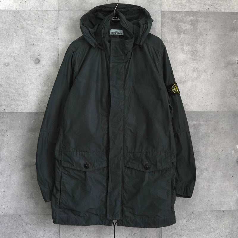 ストーン アイランド Micro Reps マイクロプレス モッズコート ダークグリーン - NEWSED