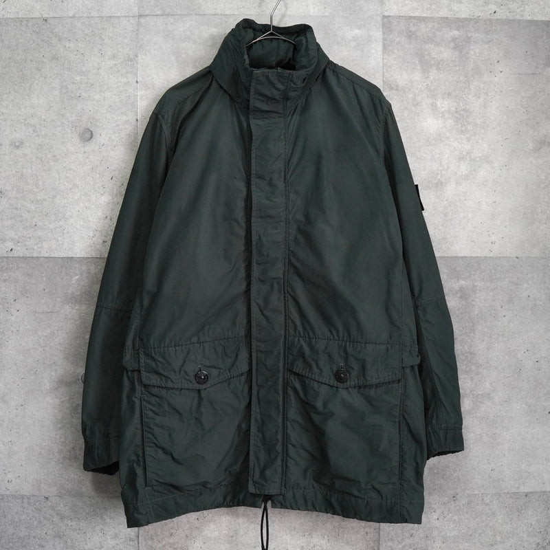 ストーン アイランド Micro Reps マイクロプレス モッズコート ダークグリーン - NEWSED