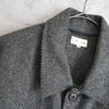 Middle Length Jagged Wool Coat
