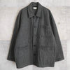 Middle Length Jagged Wool Coat