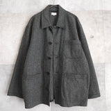 Middle Length Jagged Wool Coat - NEWSED