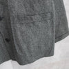 Middle Length Jagged Wool Coat