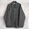 Middle Length Jagged Wool Coat