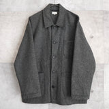 Middle Length Jagged Wool Coat - NEWSED