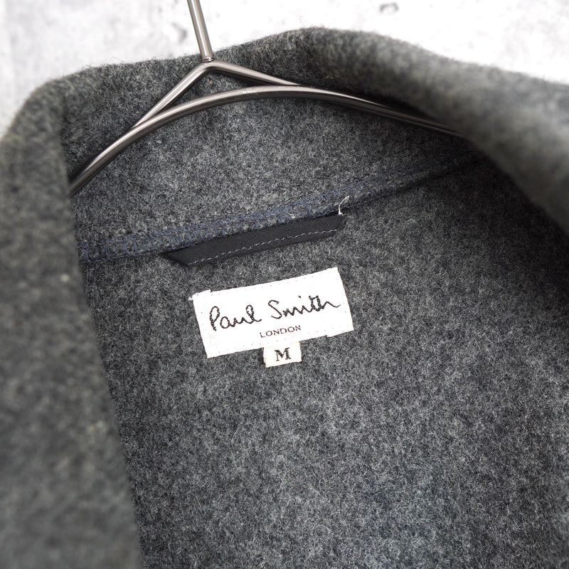 Middle Length Jagged Wool Coat - NEWSED