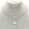 MINI BAS RELIEF ヴィヴィアン ウエストウッド オーブロゴ ラインストーン ネックレス シルバー レディース