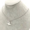 MINI BAS RELIEF ヴィヴィアン ウエストウッド オーブロゴ ラインストーン ネックレス シルバー レディース
