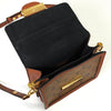Louis Vuitton Monogram Reverse Dauphine 迷你单肩包，内置 IC 芯片，棕色