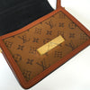 Louis Vuitton Monogram Reverse Dauphine 迷你单肩包，内置 IC 芯片，棕色