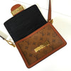 Louis Vuitton Monogram Reverse Dauphine 迷你单肩包，内置 IC 芯片，棕色