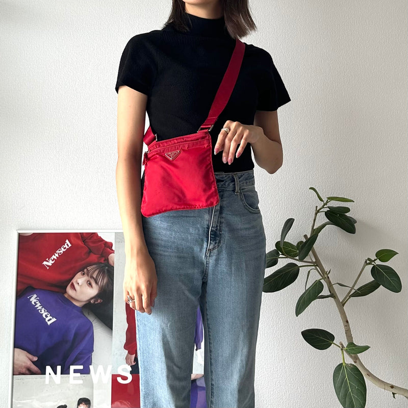 Mini Nylon Shoulder Bag - NEWSED