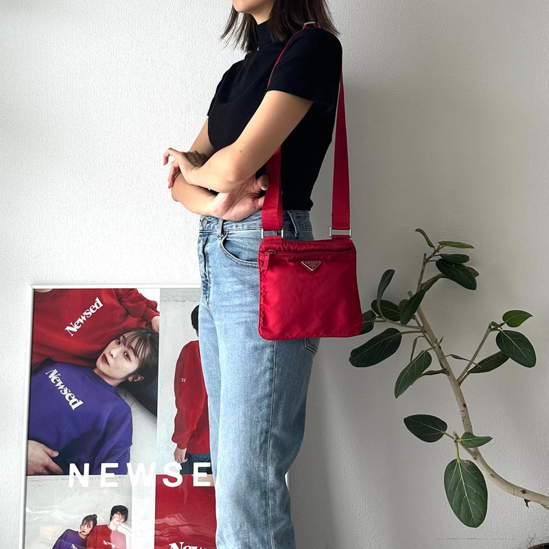 Mini Nylon Shoulder Bag - NEWSED