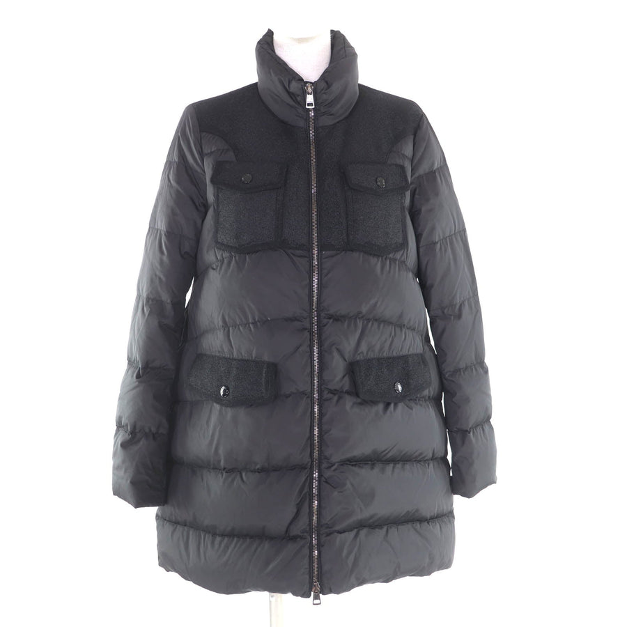モンクレール ミハラヤスヒロ MIZUHIKI 切替デザイン ZIP UP ダウンコート ブラック 54847 レディース - NEWSED
