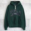 Polo Ralph Lauren hoodie with college logo patch, green, M-L size