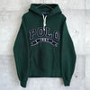 Polo Ralph Lauren hoodie with college logo patch, green, M-L size