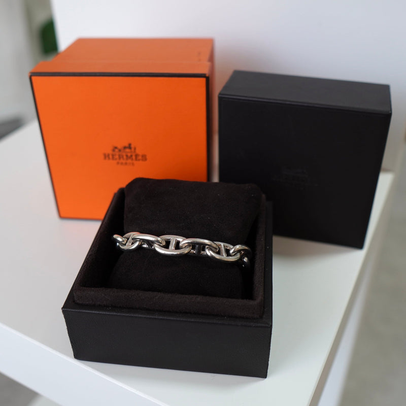 【HERMES★不動の人気】シェーヌダンクル ブレスレット MM 入手困難】HERMESシェーヌダンクルMM ブレスレット大人気
