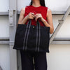 Hermes Four Tou MM Handbag Black/Gray
