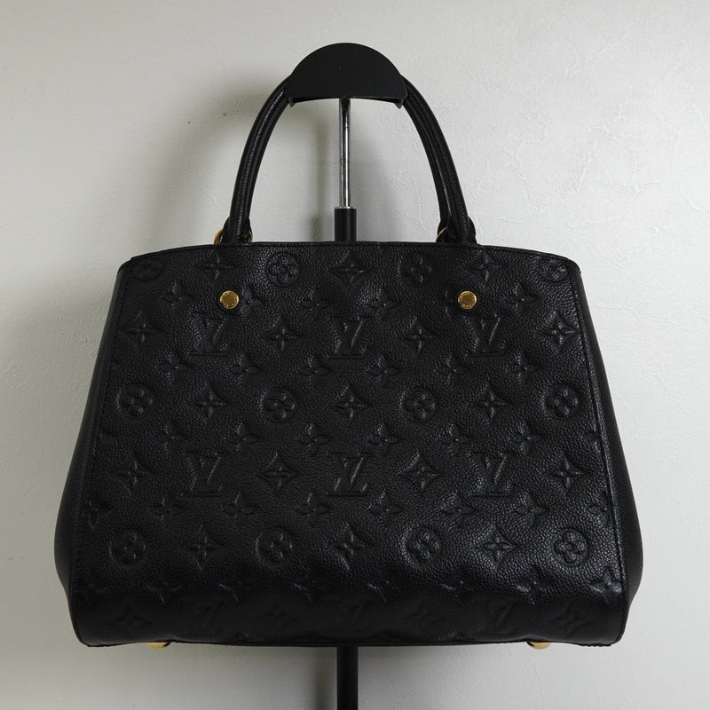 ルイ ヴィトン モノグラム モンテーニュMM ノワール 2way ハンドバッグ ショルダーバッグ M41048 - NEWSED