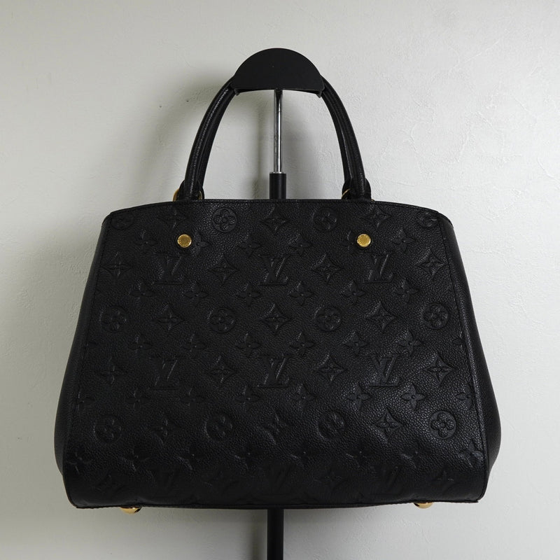 ルイ ヴィトン モノグラム モンテーニュMM ノワール 2way ハンドバッグ ショルダーバッグ M41048 - NEWSED