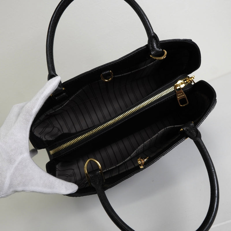 ルイ ヴィトン モノグラム モンテーニュMM ノワール 2way ハンドバッグ ショルダーバッグ M41048 - NEWSED