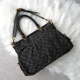 ルイヴィトン モノグラムデニム ネオカヴィ MM ノワール 2way ハンドバッグ ショルダーバッグ ブラック M95351 - NEWSED