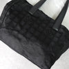 Chanel 手提包 新款 Travel Line 中号 Coco Mark 尼龙手提包 黑色