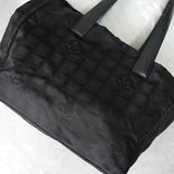 シャネル トートバッグ ニュートラベルラインMM ココマーク ナイロン トートバッグ ブラック - NEWSED