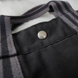 エルメス フールトゥMM キャンバス ハンドバッグ ブラック / グレー - NEWSED